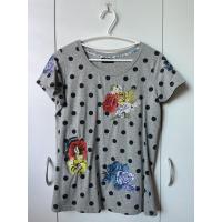 ราคา เสื้อยืด คอกลม เทา มีปัก TAPSHOP (19390666473)