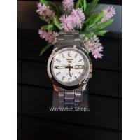 ราคา SEIKO 5 Automatic รุ่น SNKK07K1 นาฬิกาข้อมือผู้ชาย สายแสตนเลสสีเงิน เข็มสีทอง -ของแท้ 100% ประกัน1 ปี (1271969858)