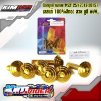 ราคา น็อตเฮงสกรู น็อตชุดสี msx เก่า น็อตชุดสีทองทั้งคัน Msx ตรงรุ่น 17ตัว (4565086285)