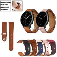 ราคา สายนาฬิกาหนังแท้สำหรับ Huami Amazfit GTR 4/3/2/mini GTR 42mm 47mm 2e GTR2 GTR3 Pro Smart Watch (3977832152)