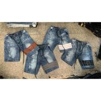 ราคา กางเกงยีนส์ สามส่วนมีแถบ (9708148108)