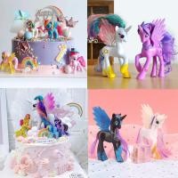 ราคา ตุ๊กตาฟิกเกอร์ PVC รูปการ์ตูนยูนิคอร์น My Little Pony สําหรับตกแต่งเค้กวันเกิด 12 ชิ้น (14867249723)