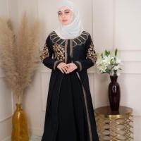 ราคา ชุดอาบาย่างานปัก สีดำเรียบหรู ผ่าหน้า สไตล์สาวดูไบ สินค้านำเข้าจากอินโดนีเซีย ชุดเดรสออกงานอิสลามหรือรับแขกผู้ใหญ่ IL78 (22369097839)