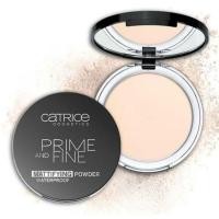 ราคา (ถูก/แท้) CATRICE Prime And Fine Mattifying Powder Waterproof Transparent แป้งอัดแข็งเนื้อแป้งโปร่งแสง คุมมัน กันน้ำ (6927445426)