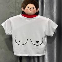 ราคา เสื้อยืดสีขาวเอวลอยเปลือยอก (16493528457)