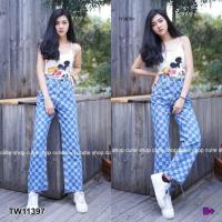ราคา Bodysuit บอดี้สูทสายเดี่ยวไขว้หลัง เนื้อผ้าเรยอน (5816008656)