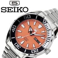 ราคา [NEW สินค้าใหม่พร้อมส่ง] นาฬิกาข้อมือผู้ชาย Seiko 5 Sport Automatic รุ่น SRPC55K1 หน้าส้ม (7334789591)