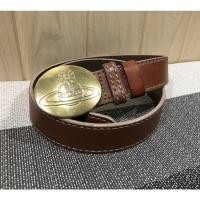 ราคา เข็มขัดหนังแท้ หัวทองเหลืองแบรนด์ Vivienne Westwood (8176797804)
