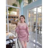 ราคา เดรสสีชมพูงานป้าย มือ 1 ป้ายห้อย (6661724211)