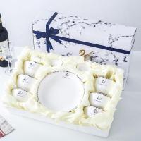 ราคา DINNER SET ชุดจานชามเซรามิค สไตล์ยุโรป ชามลายเซรามิก จานลายเซรามิคกระเบื้อง 1เซ็ตมี 16ชิ้น (13843718466)