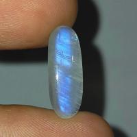 ราคา พลอย หลังเบี้ย มูนสโตน มุกดาหาร เหลือบ ฟ้า น้ำเงิน ธรรมชาติ แท้ ( Natural Blue Flash Moonstone ) หนัก 5.71 กะรัต (22323773828)