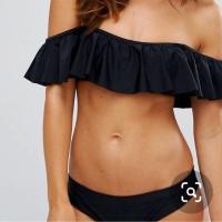 ราคา ชุดว่ายน้ำ บิกินี ปาดไหล่. (7719097841)