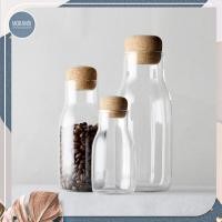 ราคา Morandi ขวดแก้ว ขวดแก้วฝาไม้ก็อก ขวดโหล 150ml 300ml 700ml (10362309822)