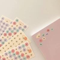 ราคา Kumikumiพร้อมส่งจากไทย สติ๊กเกอร์ตกแต่ง สติ๊กเกอร์ตัวอักษร สติ๊กเกอร์ไดคัด เกาหลีน่ารัก สติ๊กเกอร์abc (9950532495)