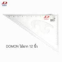 ราคา ชุดไม้ฉากพลาสติก DOMON หนาสีใส PVC ขนาด 12 นิ้ว (15312645772)