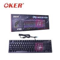 ราคา คีย์บอร์ด เกมมิ่ง แมคคานิคอล Keyboard Mechanical X100 OKER คีบอร์ดเกมมิ่ง คีย์บอร์ด Oker X100 gaming Oker keyboard gamin (5154945256)