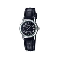 ราคา Casio Standard นาฬิกาข้อมือผู้หญิง สายหนัง สีดำ รุ่น LTP-V002L-1BUDF,LTP-V002L-1B,LTP-V002L (2227616702)