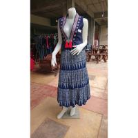ราคา กระโปรงผ้าเขียนเทียน(คละลาย)ผ้าพริ้ว (16339800996)