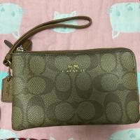 ราคา Coach แท้เวอร์ 1000000% กระเป๋าคล้องมือ สองซิป (4032916962)