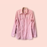 ราคา Guess เสื้อเชิร์ต แขนยาว พิมพ์ลาย เสื้อทำงาน สีชมพู (16551074907)