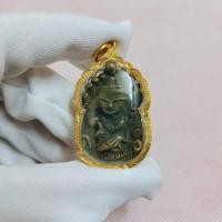 ราคา อุปคุตเขมร พระอุปคุตศิลปะเขมร รูปหล่ออุปคุตเขมรหลังยันต์ยุ่ง หลวงพ่อพรหมสร (23672478513)