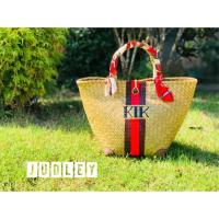 ราคา กระเป๋ากระจูด สาน เพ้นท์ชื่อ ผ้าพันหูกระเป๋า ฟรี (1793021729)