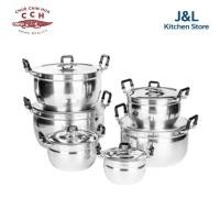 ราคา หม้อแกง หม้ออลูมิเนียม 2 หู ตราจระเข้ เบอร์ 16,18,20,22,24,26 (ขายแยก) หม้อข้าว (5428989834)