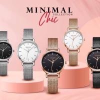 ราคา Julius รุ่น JA-1164L นาฬิกาข้อมือผู้หญิงสไตล์มินิมอล ทรงหน้าปัดกลม สายข้อมือสแตนเลสสตีล กระจก Mineral Organic (20426887695)