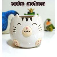 ราคา กระถางเซรามิค "หมี" และ "แมว" กระถางสำหรับแคคตัส (กว้าง 2-2.5 นิ้ว สูง 3 นิ้ว) (5253464766)