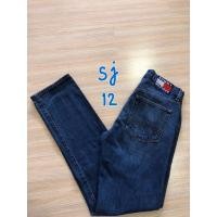 ราคา Tommy jeans กางเกงยีนส์ทอมมี่สีเข้มมิดไนท์ ป้ายวินเทจ ปักmini signature logoที่กระเป๋าด้านหน้า (8644950238)