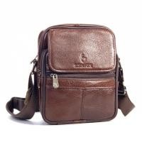 ราคา Chinatown Leather กระเป๋าสะพาย หนังแท้สีน้ำตาล (748838340)