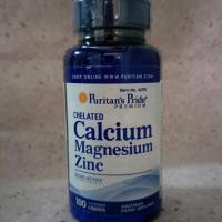 ราคา Puritan’s pride calcium zinc 100 เม็ด (1644252737)