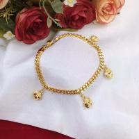 ราคา สร้อยข้อมือทองลายโซ่แบนห้อยหัวใจ ความยาว 7.5 นิ้ว สร้อยทอง สร้อยไมครอน สร้อยข้อมือแฟชั่น ทองปลอม ทองชุบ ทองไมครอน (13336571926)