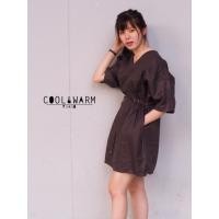 ราคา เดรสOVERSIZE เอวรูด (166928157)