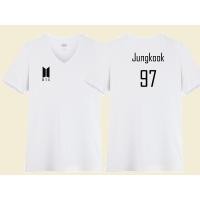 ราคา เสื้อ BTS สีขาว ผ้าcotton เส้นด้ายเบอร์32 (1331651987)