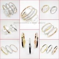 ราคา กำไลข้อมือสแตนเลสฝังเพชร งานสแตนเลสเกรดดี ไม่ลอก ️♀️ (4418120869)