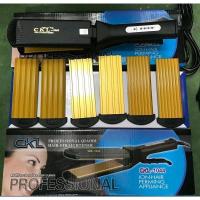 ราคา CKL เครื่องหนีบผมตรง/ผมหยิก พร้อม แผ่นทำความร้อน เปลี่ยนทรงได้ ถึง 4 แบบ รุ่น CKL-1044 (สีดำ) (2580064695)