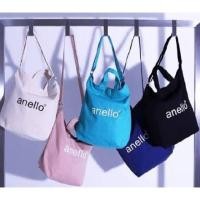 ราคา กระเป๋าโท้ท Anello Cotton Canvas 2 Way tote bag สีชมพู (7005449525)