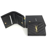 ราคา ของแท้ 100% ราคาถูก New YSL zip card case wallet (6055652311)