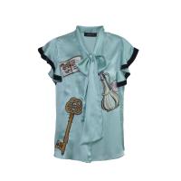 ราคา [ส่งฟรี] Senada AW2016 Bow Collar Blouse with Embroidery (6170505077)