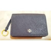 ราคา กระเป๋าใส่เหรียญและนามบัตร Tory Burch สีม่วงเข้ม มือสอง สภาพดี (8018109796)