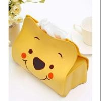 ราคา พร้อมส่งจร้า!!! หุ้มกล่องทิชชู่สี่เหลี่ยม หมีพูห์ pooh ลายหน้าหมีพูห์ สีเหลือง (1520260949)