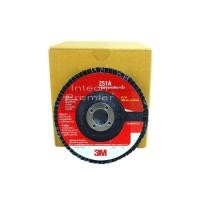 ราคา 3M (x10แผ่น) จานทรายเรียงซ้อนหลังแข็ง ขนาด 4 นิ้ว Rigid Flap Disc เบอร์ 60, 80, 100, 120, 180, 240 และ 320 (252863082)