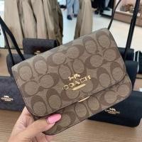 ราคา (ผ่อน 0%) ของแท้!! พร้อมส่งในไทย!! Coach Mini Brynn Crossbody In Signature Canvas รุ่นใหม่ ❤ (11364253728)