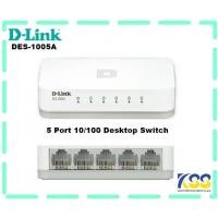 ราคา D-LINK Desktop Switch Hub 5Port 10/100Mbps DES-1005A (สีขาว) (8515478879)