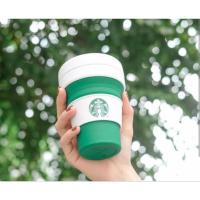 ราคา แก้ว stojo starbuck 16 oz พับได้พร้อมหลอด+ถุงผ้า พร้อมส่ง (18468109206)
