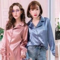 ราคา เสื้อเชิ้ตผ้าซาติน เสื้อซาติน ผ้าซาติน (12858009253)