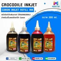 ราคา Crocoite inkjet Refill หมึกเติมแทงค์ สำหรับเครื่อง Canon ทุกรุ่น 300ml. 4สี (22820732732)