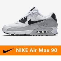 ราคา ของแท้ Nike Air Max 90 รองเท้าลำลองตาข่ายระบายอากาศ รองเท้าวิ่งเบาะลมคลาสสิก - สีขาว สีเทา (20443941417)