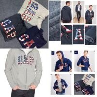 ราคา GAP แท้ เสื้อกันหนาวผู้ชาย เสื้อกันหนาวชาย ผ้านุ่ม แบบซิป มีฮู้ด (2407903284)
